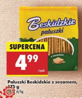 Paluszki z sezamem Aksam beskidzkie promocja