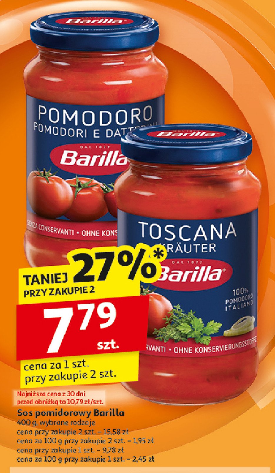 Sos pomodori Barilla promocja