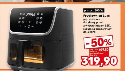 Frytkownica luxe 1800 w Ambition promocja w Kaufland