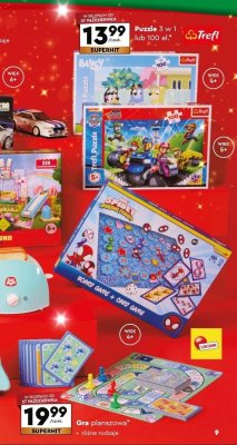 Puzzle 3 w 1 lub 100 el. różne rodzaje Trefl promocja w Biedronka