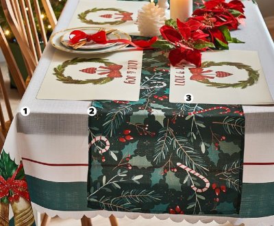 Obrus świąteczny 120x160 cm, różne wzory promocja w Netto