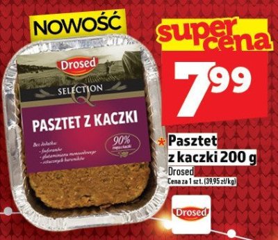 Pasztet z kaczki Drosed 200 g promocja w TOPAZ