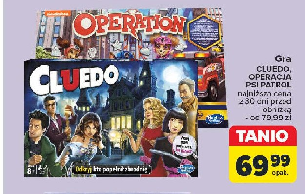 Gra planszowa cluedo Hasbro promocja