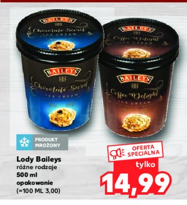 Lody coffe & delight Baileys ice cream promocja