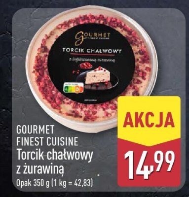 Torcik chałwowy z żurawiną GOURMET FINEST CUISINE promocja w Aldi
