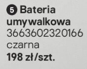 Bateria umywalkowa GoodHome Cavally czarna 3663602320166 promocja w Castorama