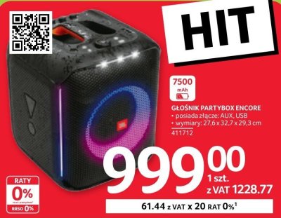 Głośnik Partybox Encore JBL promocja w Selgros