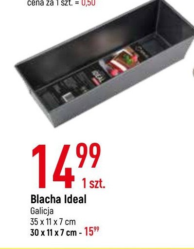Blacha nieprzywieralna ideal 35 x 11 x 7 cm Galicja promocja