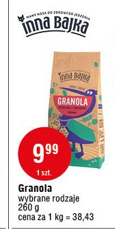 Granola czekolada + truskawska + wi艣nia Inna bajka promocja