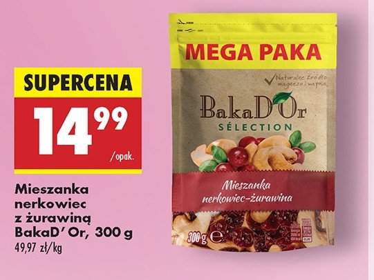 Mieszanka nerkowiec-żurawina Bakad'or promocja