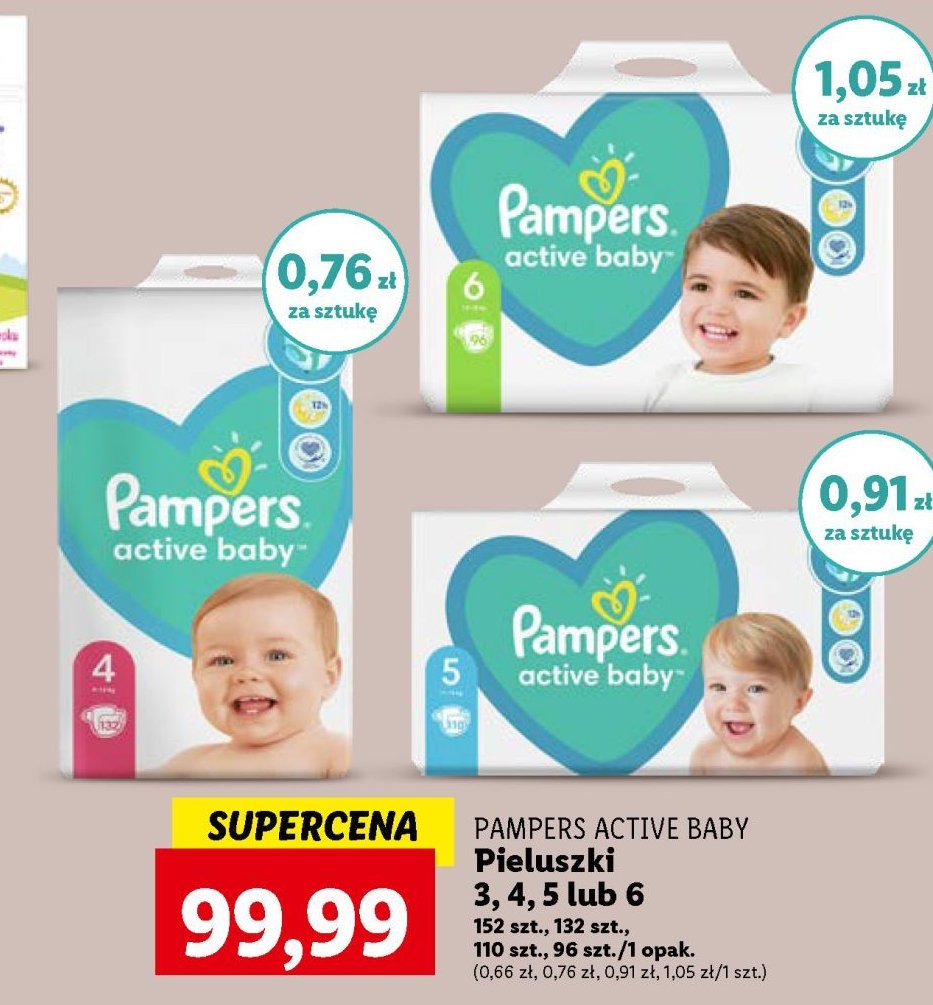 Pieluchy 5 Pampers active baby promocja