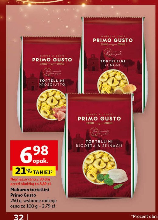 Tortellini z grzybami Melissa primo gusto promocja