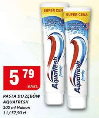 Pasta do zębów Aquafresh Halieon promocja w Chorten