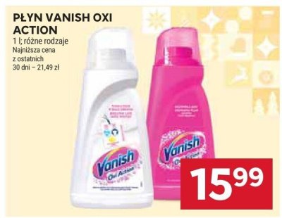 Płyn Oxi Action różne rodzaje Vanish promocja w Stokrotka
