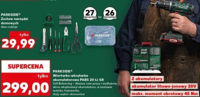 Wiertarko-wkr臋tarka akumulatorowa Parkside promocja