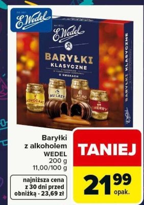 Baryłki z alkoholem Wedel promocja w Carrefour Market