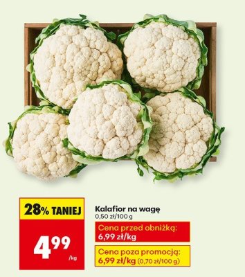 Kalafior na wagę promocja w Biedronka