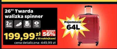 Walizka twarda spinner 26" Ellehammer promocja