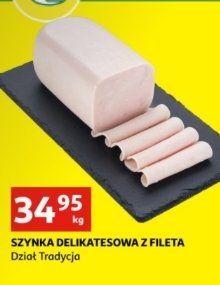 Szynka delikatesowa z fileta Auchan różnorodne (logo czerwone) promocja