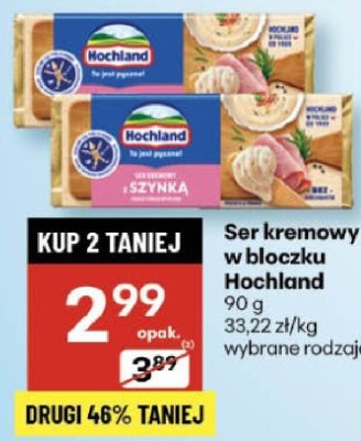 Ser kremowy w bloczku Hochland promocja w Delikatesy Centrum