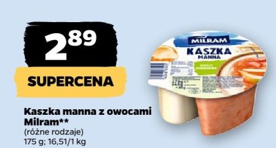 Kaszka manna z owocami  promocja w Netto