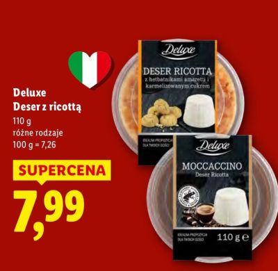 Deser z ricottą Deluxe promocja w Lidl