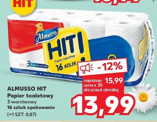 Papier toaletowy bia艂y Almusso promocja