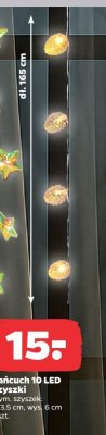 Łańcuch 10 LED szyszki promocja w Netto