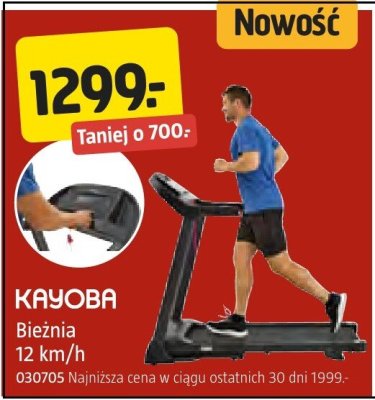 Bieżnia 12 km/h promocja w Jula