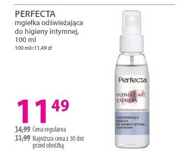 Dezodorująca mgiełka do higieny intymnej Perfecta promocja w Hebe