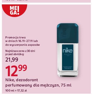 Dezodorant night mode Nike promocja w Rossmann