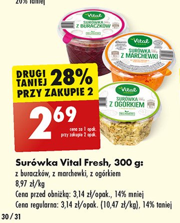 Surówka z ogórków Vital fresh promocja