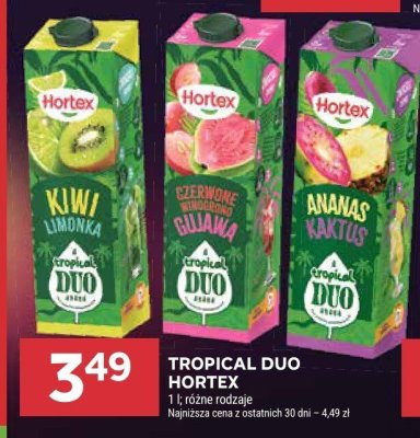 Sok Tropical Duo Hortex ananas kaktus promocja w Stokrotka