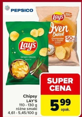Chipsy LAY'S różne smaki promocja w Carrefour