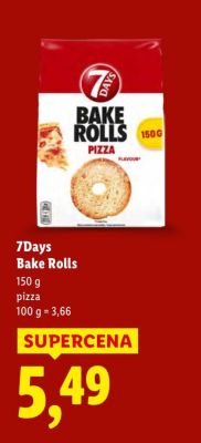 Grzanki Pizza Bake Rolls 150 g promocja w Lidl