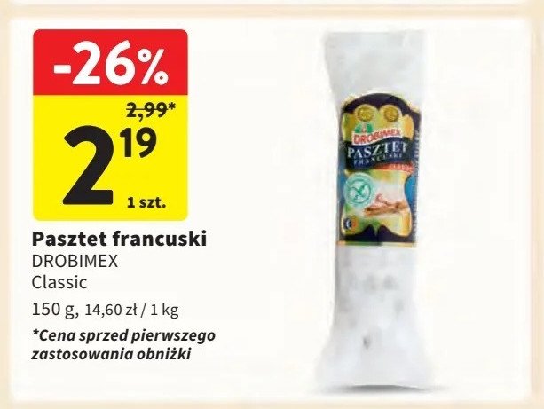 Pasztet francuski Drobimex promocja