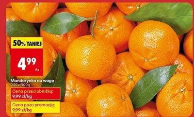 Mandarynka na wagę promocja w Biedronka