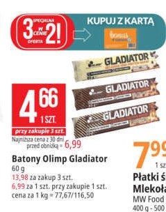 Baton energetyczny waniliowy Olimp sport nutrition gladiator promocja