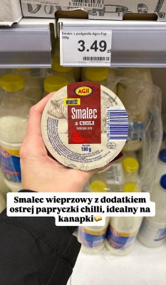 Smalec wieprzowy z dodatkiem chilli promocja w Dino