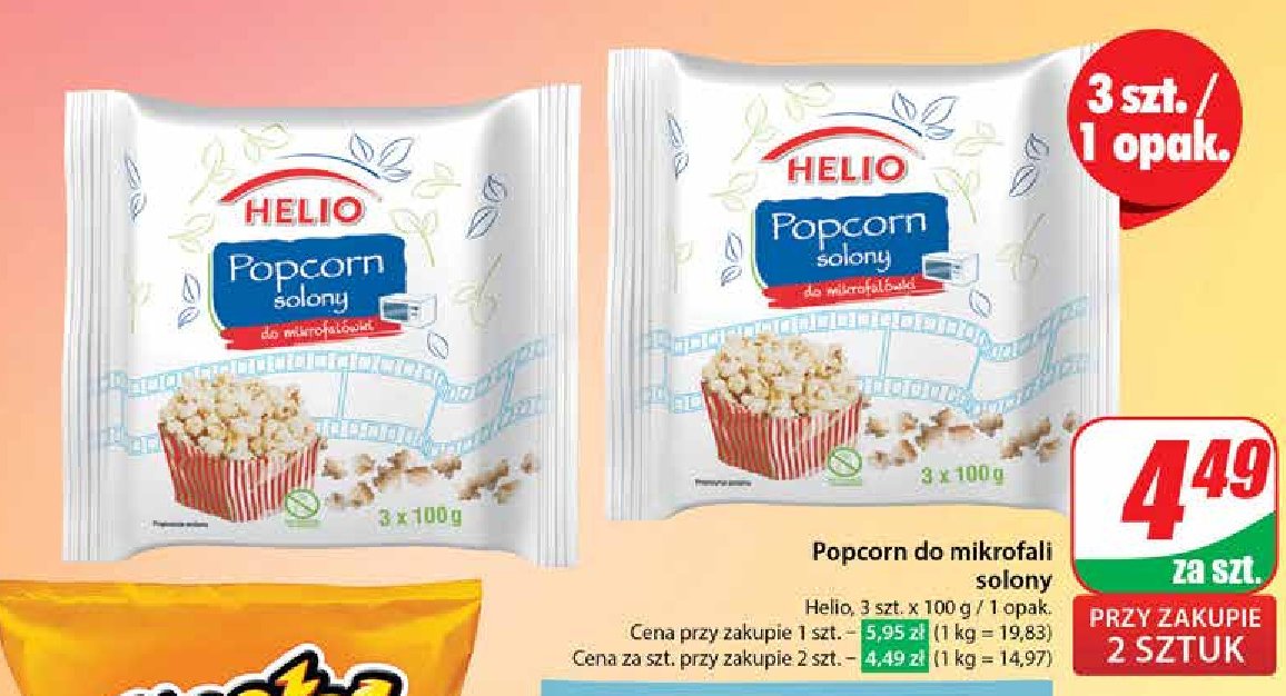 Popcorn solony Helio promocja