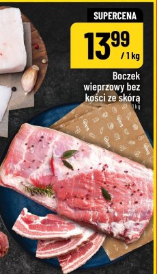 Boczek wieprzowy bez kości ze skórą promocja w POLOmarket