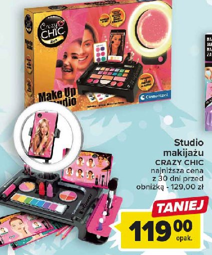Zestaw do makija偶u crazy chic Clementoni promocja