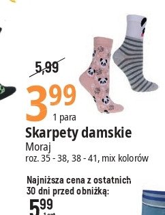 Skarpety damskie 35-38 Moraj promocja