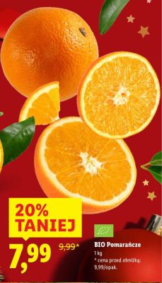 BIO Pomarańcze promocja w Lidl