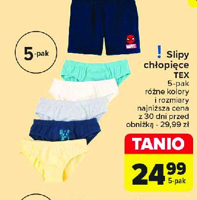 Slipy chłopiece Tex promocja