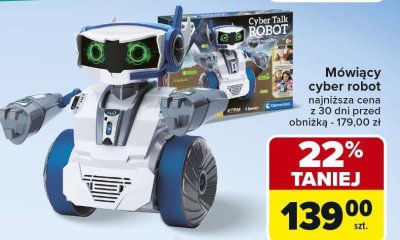 Robot mowiący cyber robot promocja w Carrefour