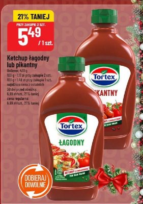 Ketchup łagodny lub pikantny Tortex promocja w POLOmarket