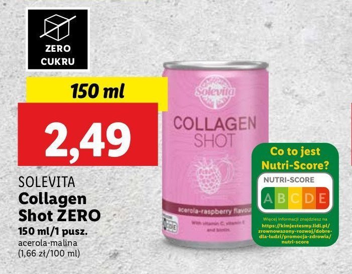 Shot collagen Solevita promocja