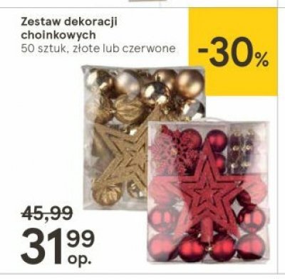 Zestaw dekoracji choinkowych promocja w Dealz