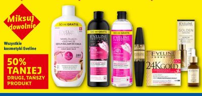 Kosmetyki Eveline drugi -50% taniej promocja w Lidl